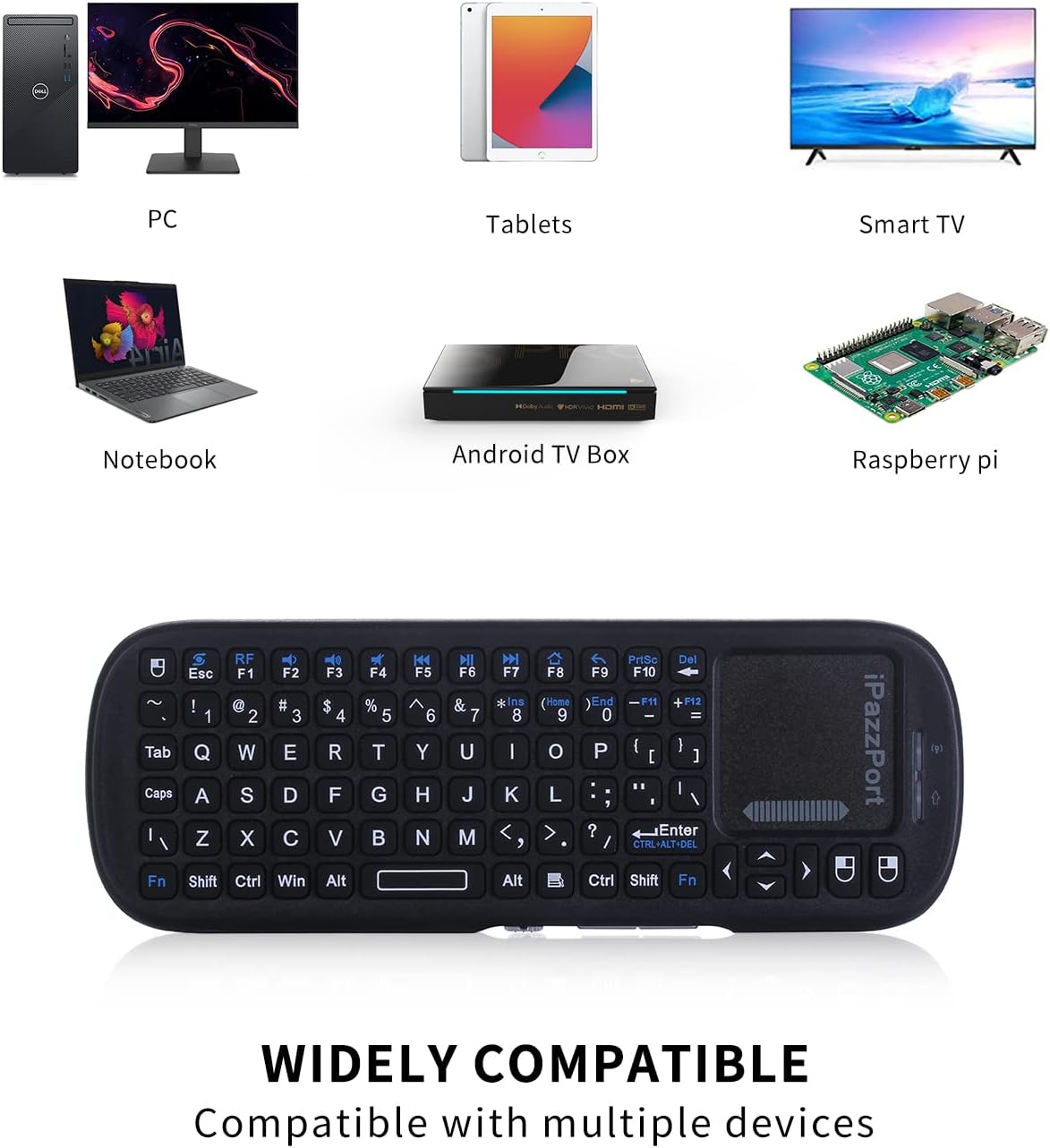 QWERTY Wireless Mini  Keyboard - Raspberry Pi Keyboard ulasan dan harga