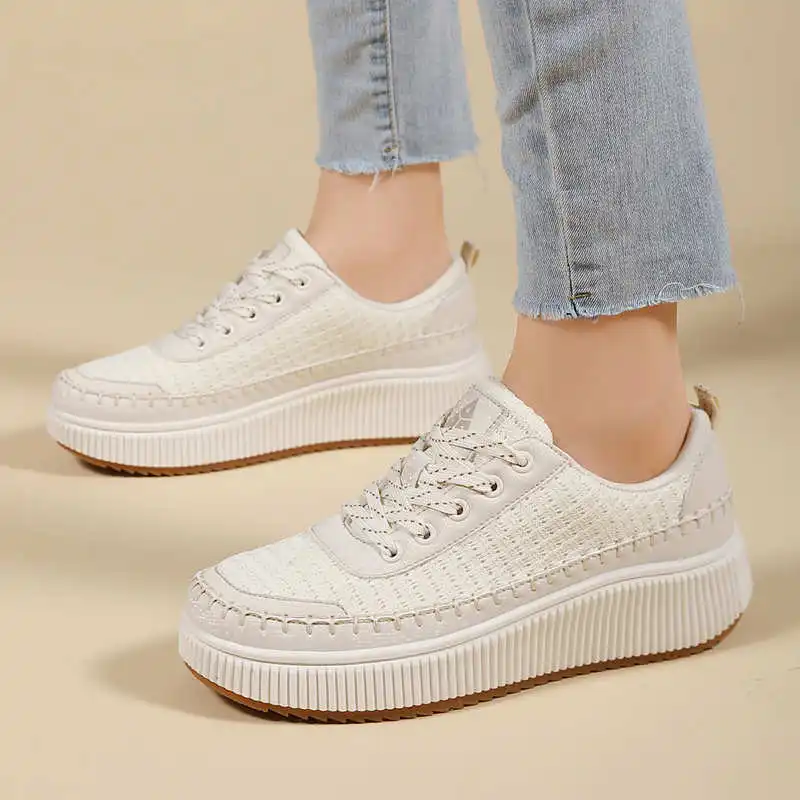 Brown Shoes Woman Flats Autumn - Office Tech Typing ulasan dan harga