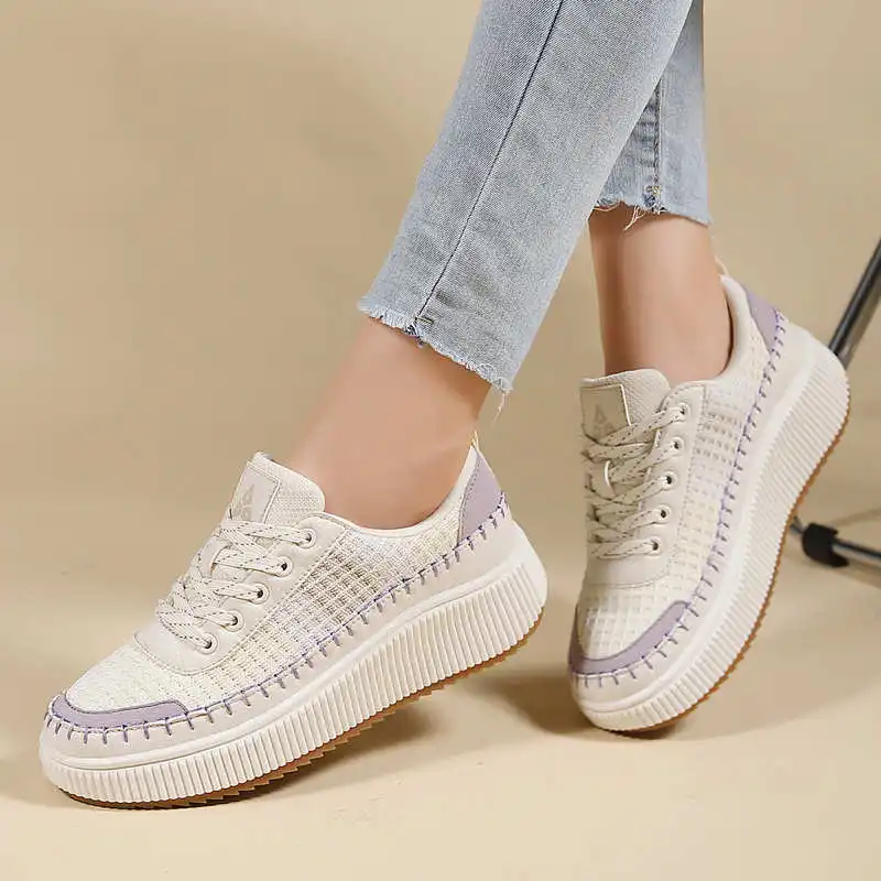 Brown Shoes Woman Flats Autumn - Office Tech Typing ulasan dan harga