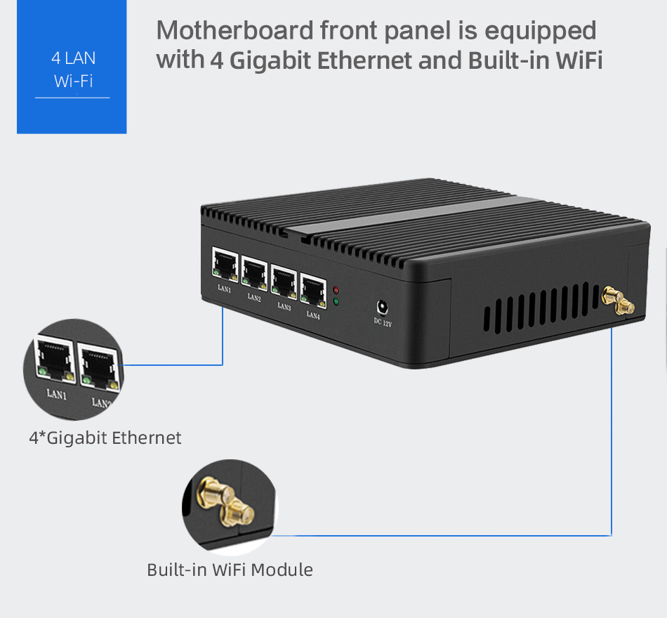 Firewall Router pFsense Fanles - Thin Client Mini Pc ulasan dan harga